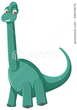 Cute Brachiosaurus Dinosaur Cartoon 94654878