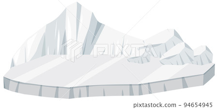 Isolated glacier on white background 94654945