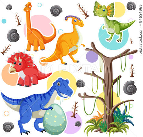 Cute dinosaur seamless pattern Cute dinosaur seamless pattern 94654969