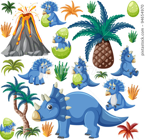 Cute dinosaur seamless pattern Cute dinosaur seamless pattern 94654970