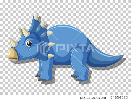Cute triceratops dinosaur isolated Cute triceratops dinosaur isolated 94654983
