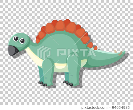 Cute stegosaurus dinosaur isolated Cute stegosaurus dinosaur isolated 94654985