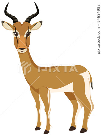 Gazelle cartoon character isolated 94654988