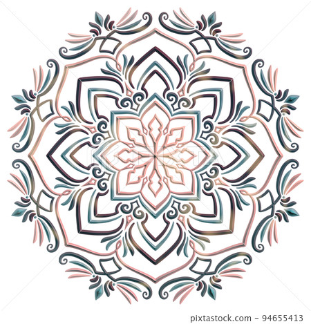 Mandala art (cute, calm, flowers, geometric patterns) 94655413