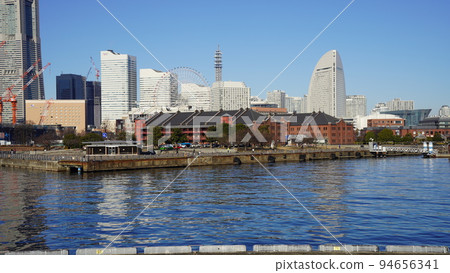 Yokohama, Minatomirai district and red brick warehouse Yokohama, Minatomirai district and red brick warehouse 94656341