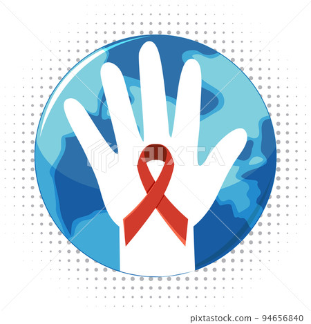 Red ribbon AIDS HIV symbol Red ribbon AIDS HIV symbol 94656840