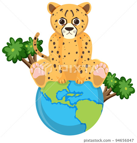 December cheetah day icon on white background December cheetah day icon on white background 94656847