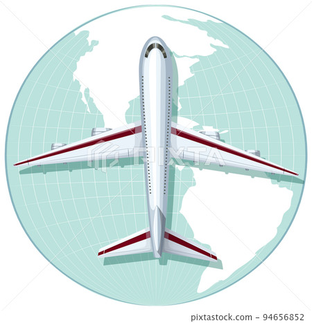 Airplane on circle icon isolated Airplane on circle icon isolated 94656852
