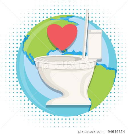 Isolated toilet bowl on white background Isolated toilet bowl on white background 94656854