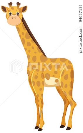 Cute giraffe in flat cartoon style Cute giraffe in flat cartoon style 94657155