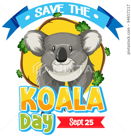 Save the koala day banner design Save the koala day banner design 94657217