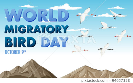 World Migratory Bird Day Banner Template World Migratory Bird Day Banner Template 94657338