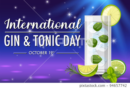 International Gin and Tonic Day Banner 94657742