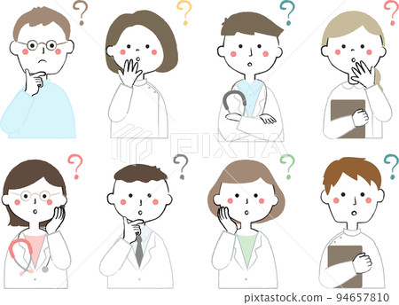 Medical worker icon Doubt I wonder Medical worker icon Doubt I wonder 94657810