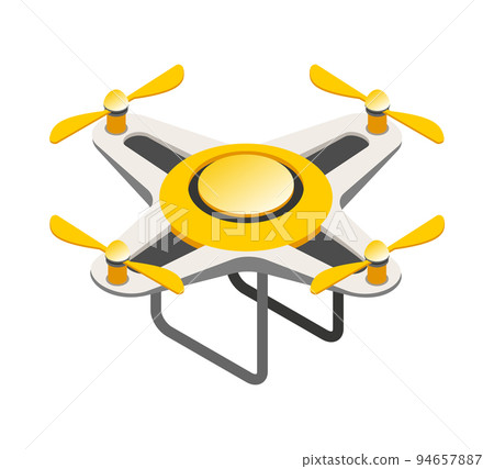 Isometric Quadrocopter Illustration Isometric Quadrocopter Illustration 94657887