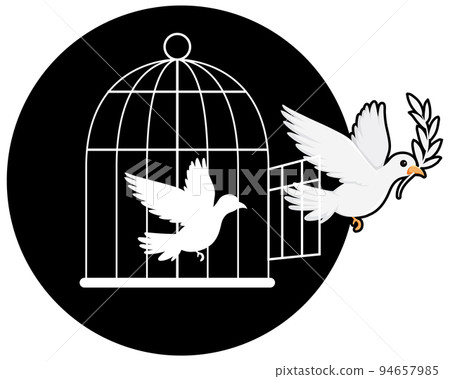 Dove bird logo concept vector 94657985