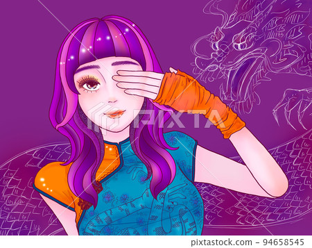 girl in cheongsam 94658545