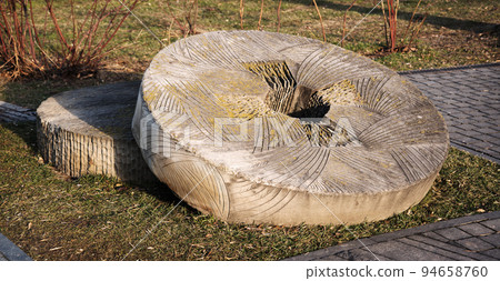 Stone millstone for grinding grain Stone millstone for grinding grain 94658760