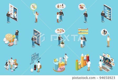 Dietology Isometric Set 94658923