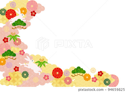 Year of the Rabbit-New Year's card template-Ke 3 94659825