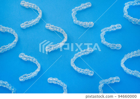 clear invisible aligners or braces used in regular orthodontics clear invisible aligners or braces used in regular orthodontics 94660000