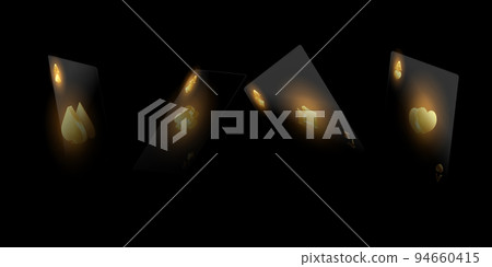 3D Casino Card Design Background Luxury Background Vector Illustration 94660415