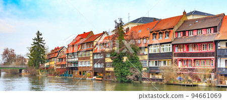 Old town of Bamberg, Germany, River Regnitz 94661069