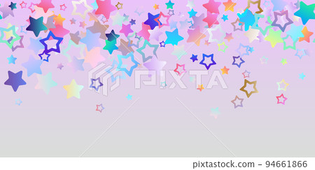 Multi colored confetti, stars falling 94661866