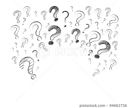 Hand Drawn Doodle Question Marks 94662736