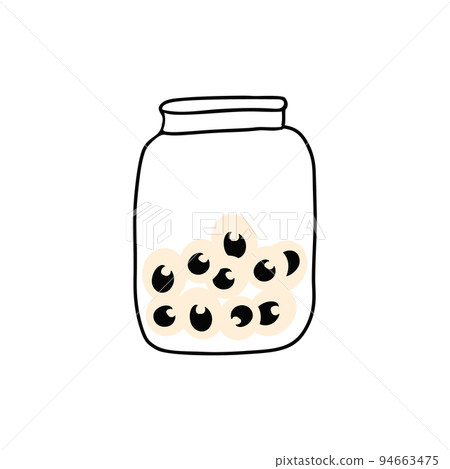Bank illustration with eyes isolated on white Bank illustration with eyes isolated on white 94663475