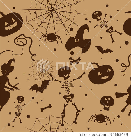 Halloween seamless teustura in two colors. Vector. 94663489