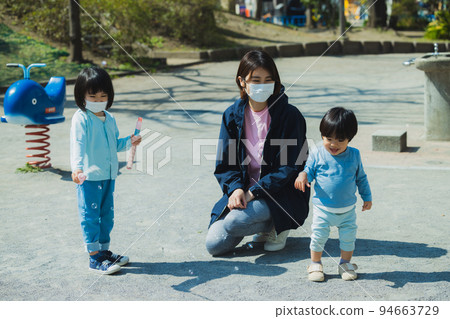 公園兒童面具 94663729