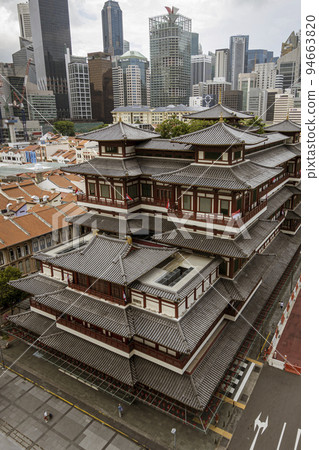 Singapore, July 24, 2022 - Tooth temple in middle of Chinatown 94663820