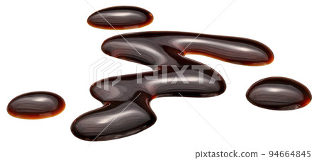 Balsamic sauce, flowing salad vinegar isolated on white background Balsamic sauce, flowing salad vinegar isolated on white background 94664845