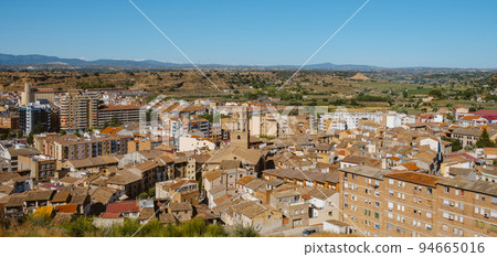 panoramic view of Monzon, Spain panoramic view of Monzon, Spain 94665016