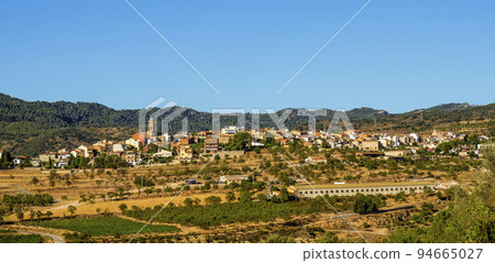 panoramic view of Ulldemolins, Catalonia, Spain 94665027