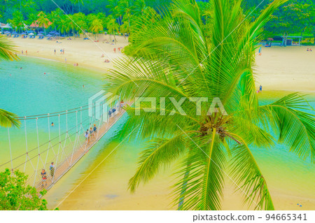 聖淘沙島的海灘形象 94665341