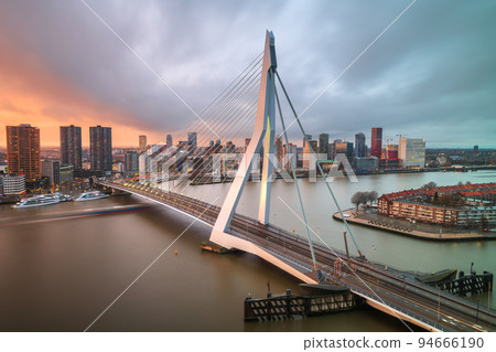 Rotterdam, Netherlands Skyline 94666190