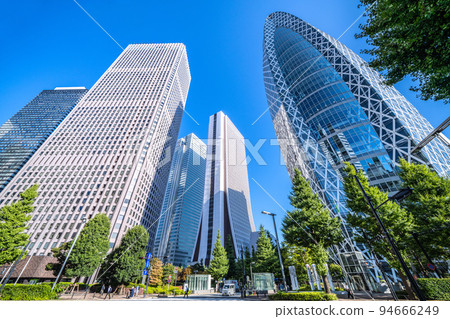 The cityscape of Tokyo in Japan, Shinjuku Subcenter. Overlooking skyscrapers such as Tokyo Mode Gakuen Cocoon Tower The cityscape of Tokyo in Japan, Shinjuku Subcenter. Overlooking skyscrapers such as Tokyo Mode Gakuen Cocoon Tower 94666249