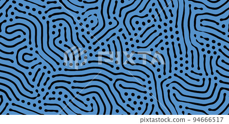 Abstract organic seamless pattern in black and white Abstract organic seamless pattern in black and white 94666517