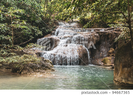 Waterfall in Thailand. 94667365