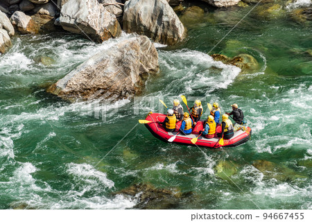 "Tokushima Prefecture" Rafting on the Yoshino River "Tokushima Prefecture" Rafting on the Yoshino River 94667455