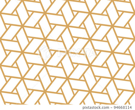 The geometric pattern with lines. Seamless vector background. White and gold texture. Graphic modern pattern. Simple lattice graphic design The geometric pattern with lines. Seamless vector background. White and gold texture. Graphic modern pattern. Simple lattice graphic design 94668114