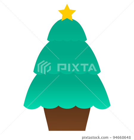 Simple Christmas tree image material 94668648