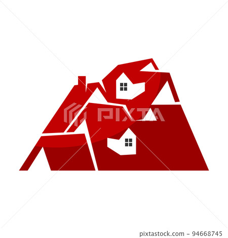 real estate rooftop home logo real estate rooftop home logo 94668745