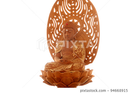 Buddha statue of Amida Nyorai who is zazen Copy space 3 94668915