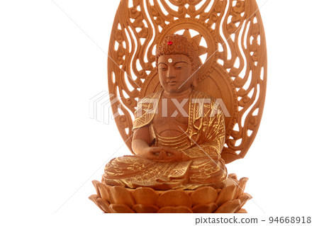 Buddha statue of Amida Nyorai who is zazen Copy space 4 Buddha statue of Amida Nyorai who is zazen Copy space 4 94668918