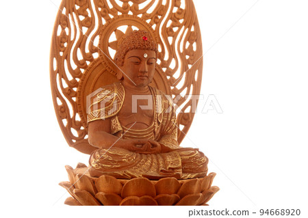Buddha statue of Amida Nyorai who is zazen Copy space 5 Buddha statue of Amida Nyorai who is zazen Copy space 5 94668920