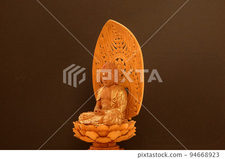 Buddha statue of Amida Nyorai who is zazen Copy space 7 Buddha statue of Amida Nyorai who is zazen Copy space 7 94668923