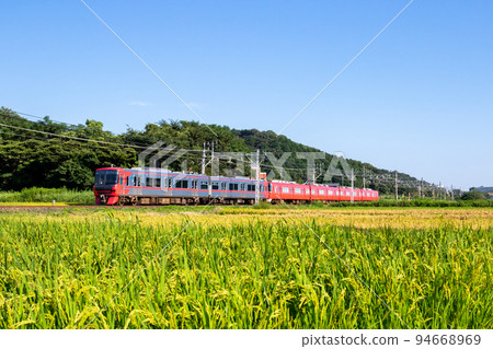 【名鐵名古屋本線】穿越田園風光的特快列車 94668969